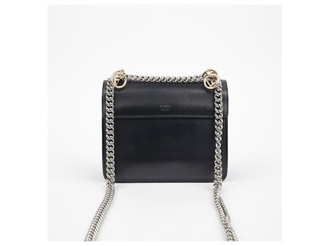 Fendi Borsa a tracolla Kan Small Nero - vista 3