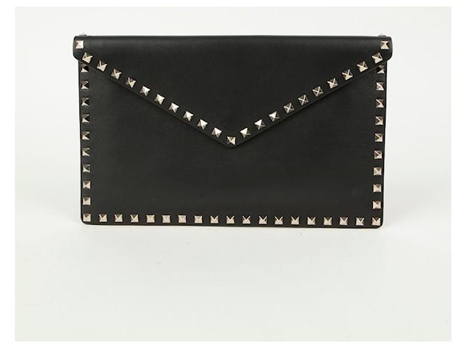 Valentino Garavani Clutch a Busta Rockstud Nero - vista 2