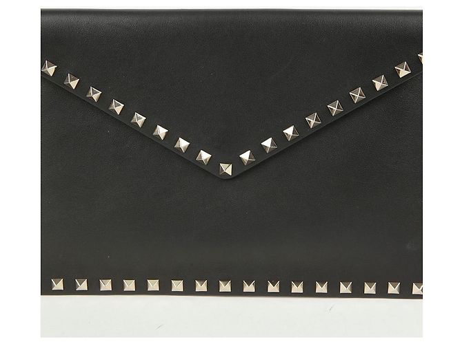 Valentino Garavani Clutch a Busta Rockstud Nero - vista 3