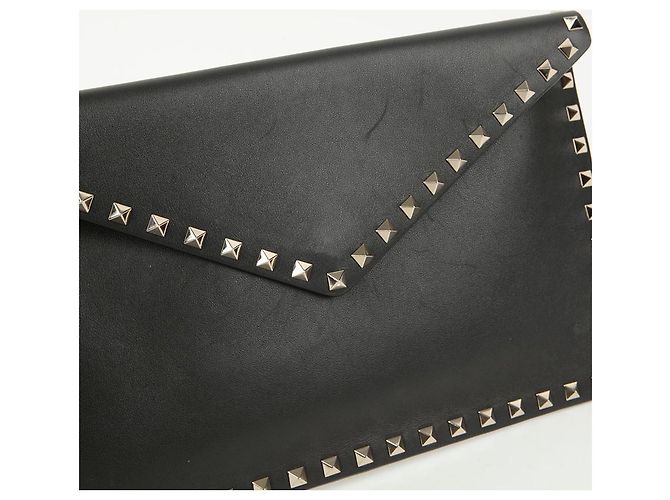Valentino Garavani Clutch a Busta Rockstud Nero - vista 4