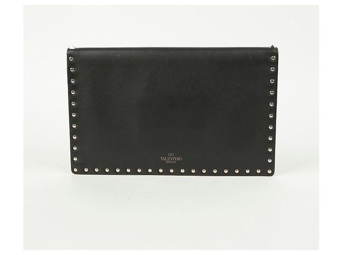 Valentino Garavani Clutch a Busta Rockstud Nero - vista 5