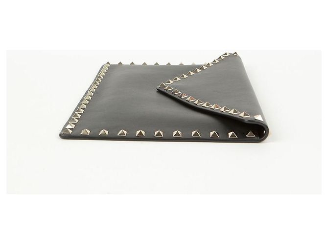 Valentino Garavani Clutch a Busta Rockstud Nero - vista 8