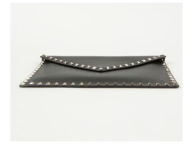 Valentino Garavani Clutch a Busta Rockstud Nero - vista 9