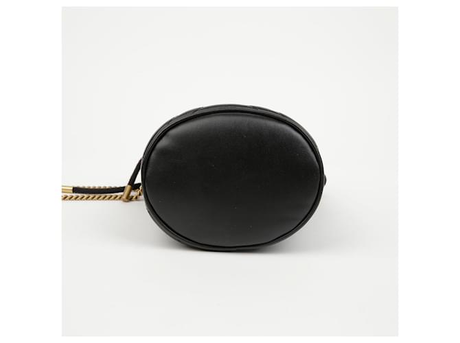 Gucci Mini Borsa Secchiello GG Marmont Nera Nero - vista 4