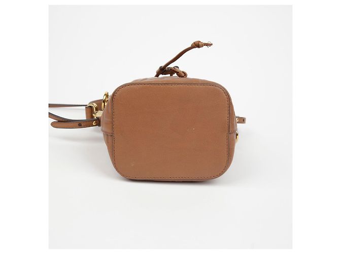 Fendi Borsa a secchiello mini Montreux da spalla Marrone - vista 7