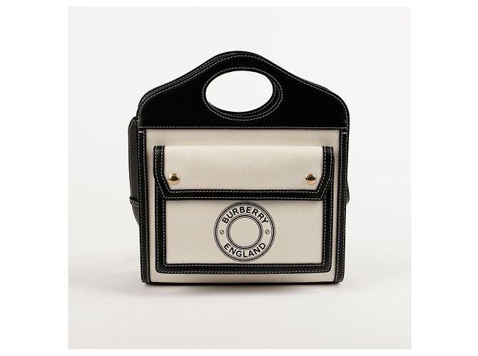 Burberry Mini tote e borsa a tracolla Pocket Nero - vista 2