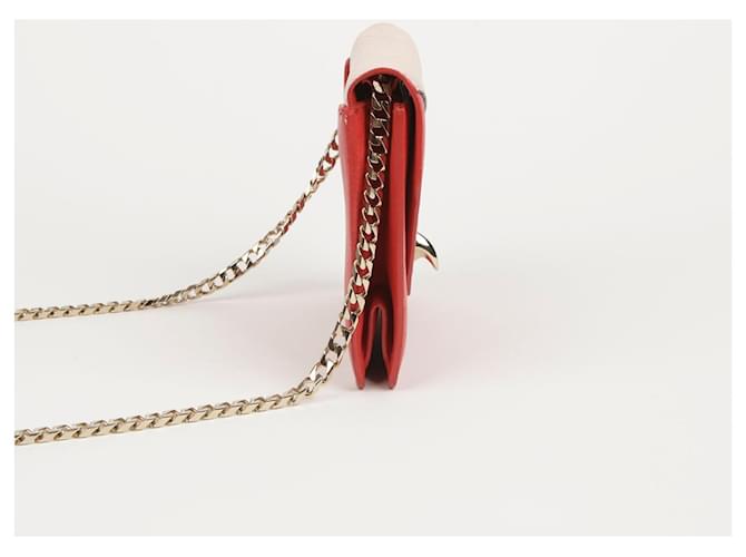 Givenchy Borsa a tracolla e crossbody Shark Evening Chain Rosso - vista 4