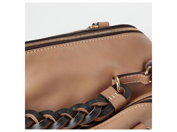 Chloé Borsa a spalla Tote Daria Medium Marrone - vista 10