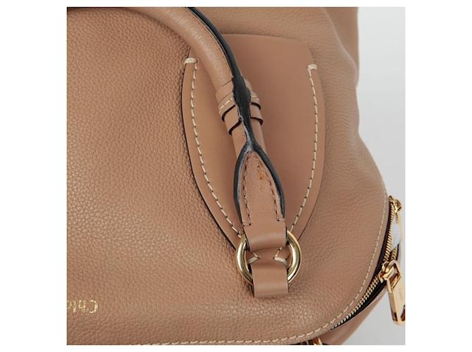 Chloé Borsa a spalla Tote Daria Medium Marrone - vista 5