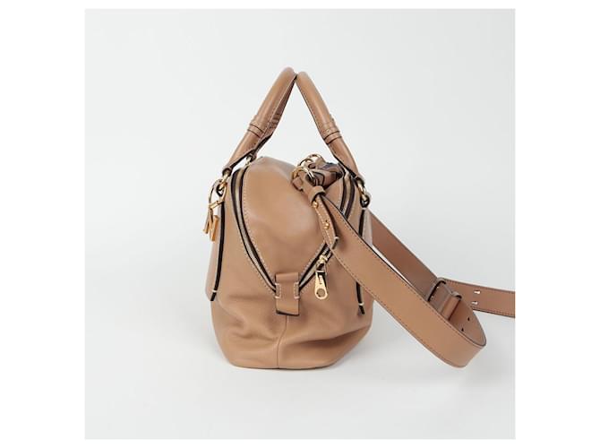 Chloé Borsa a spalla Tote Daria Medium Marrone - vista 8