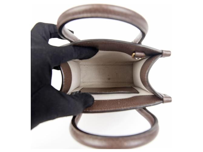 Gucci Mini Borsa a Spalla Interlocking Marrone - vista 10