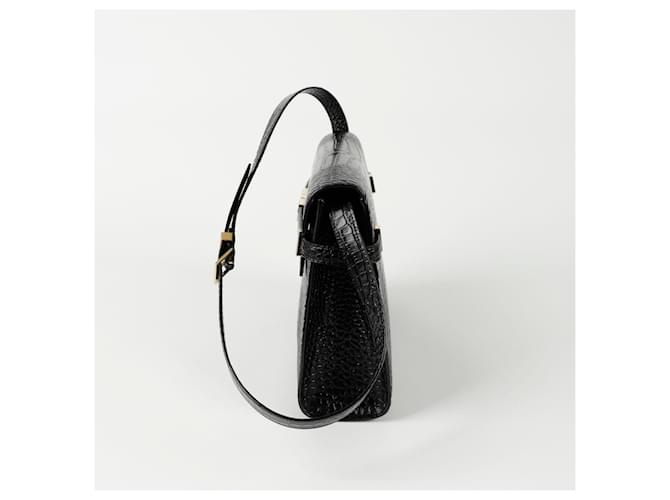 Saint Laurent Borsa a tracolla Manhattan Medium Nero - vista 4