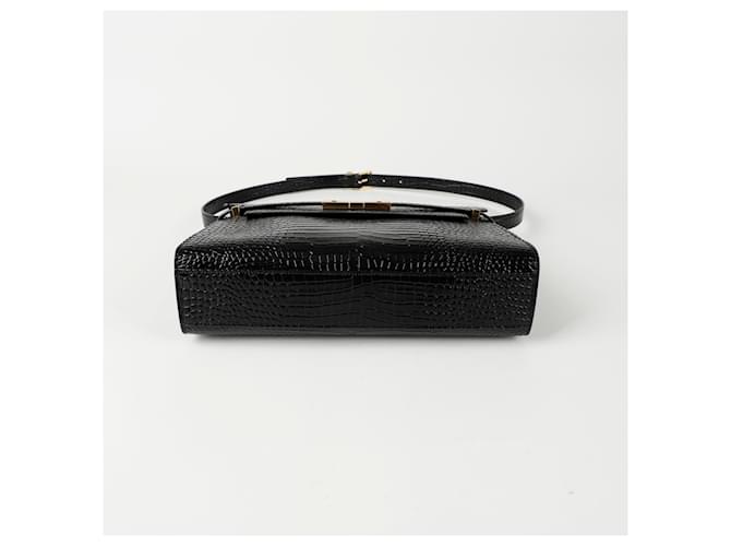 Saint Laurent Borsa a tracolla Manhattan Medium Nero - vista 7