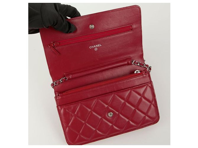 Chanel Borsa a tracolla Classic Woc Rosso - vista 10