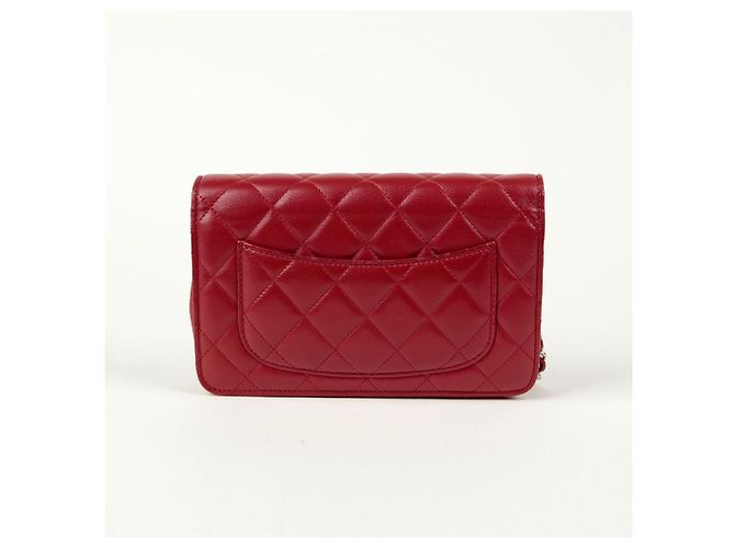Chanel Borsa a tracolla Classic Woc Rosso - vista 3