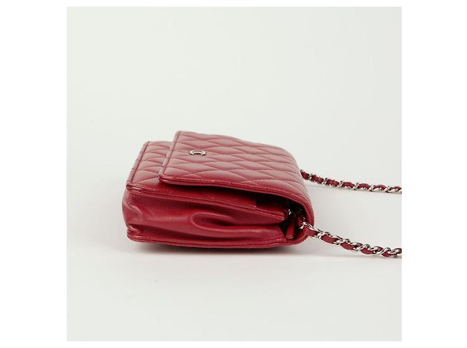 Chanel Borsa a tracolla Classic Woc Rosso - vista 5