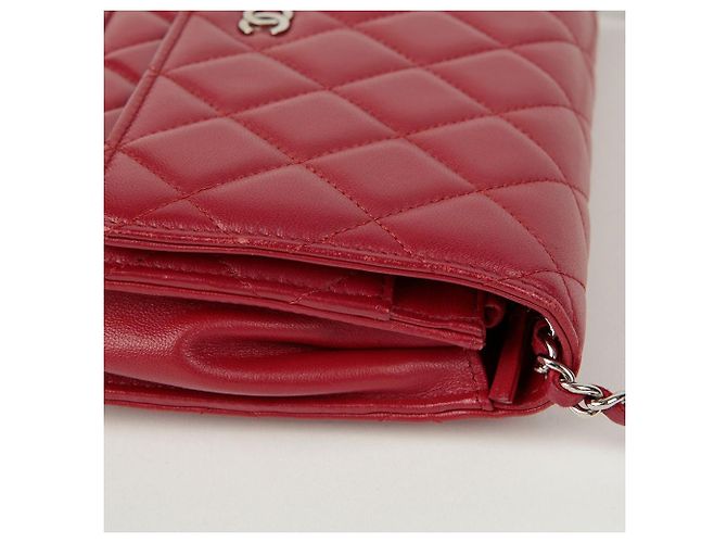 Chanel Borsa a tracolla Classic Woc Rosso - vista 6