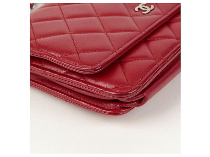 Chanel Borsa a tracolla Classic Woc Rosso - vista 9