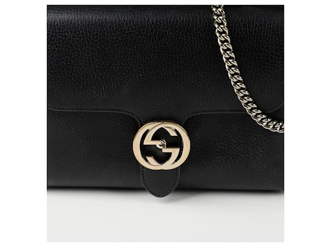 Gucci Borsa Tote a mano e a tracolla Interlocking Nero - vista 2