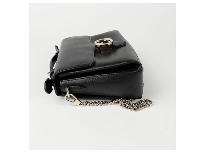 Gucci Borsa Tote a mano e a tracolla Interlocking Nero - vista 5