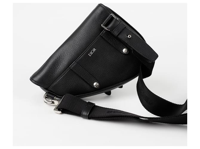 Dior Borsa a Tracolla Mini Saddle Nero - vista 3