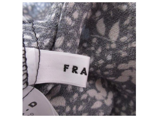 Autre Marque FRAY I.D DEVEAU bedrucktes Maxikleid Schwarz - Ansicht 7