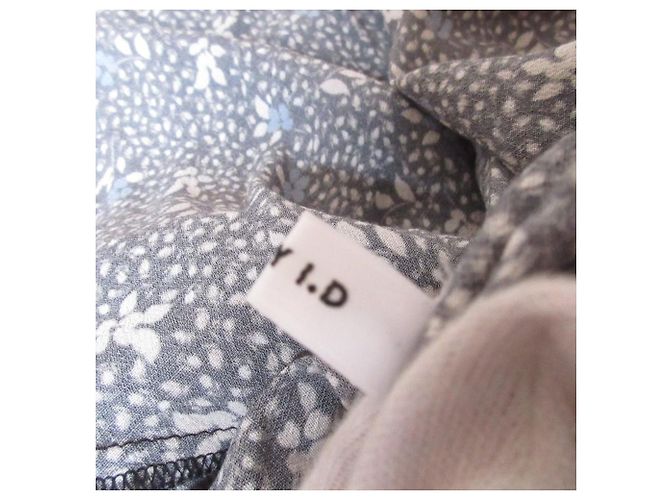 Autre Marque FRAY I.D DEVEAU bedrucktes Maxikleid Schwarz - Ansicht 8