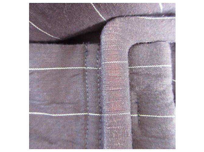 Autre Marque Falda-jersey stretch de lino Uhr Azul Azul marino - vista 19