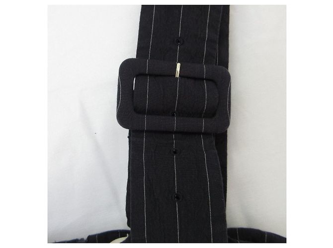 Autre Marque Falda-jersey stretch de lino Uhr Azul Azul marino - vista 9