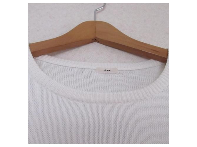 Autre Marque IENA Border Wide Knit Pullover Blanco - vista 3
