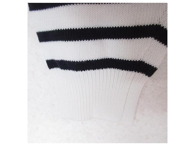 Autre Marque IENA Border Wide Knit Pullover Blanco - vista 5