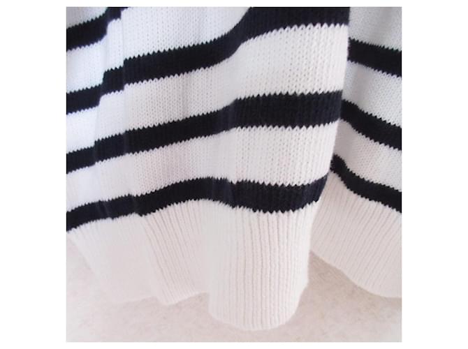 Autre Marque IENA Border Wide Knit Pullover Blanco - vista 6