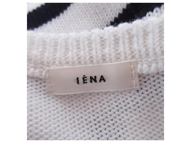 Autre Marque IENA Border Wide Knit Pullover Blanco - vista 7