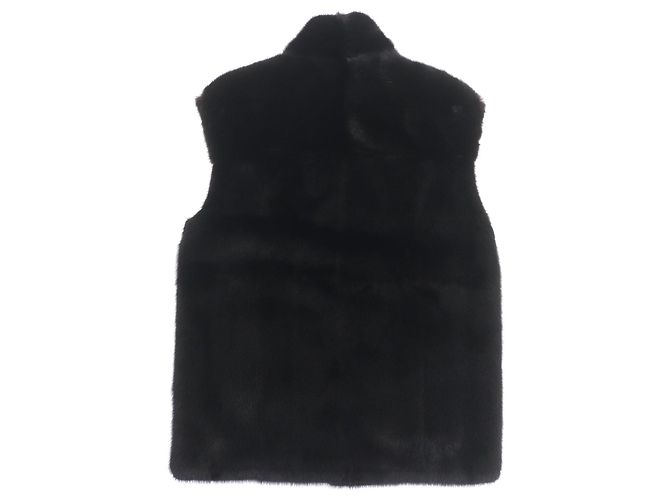 Abrigo de VISÓN Fendi Negro Amarillo - vista 5