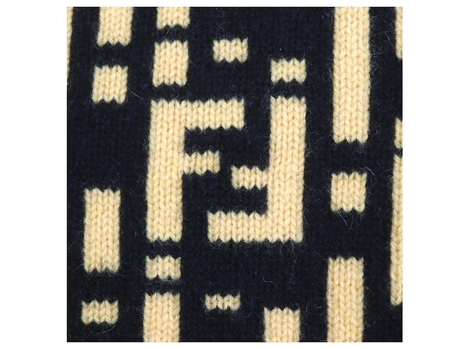 Abrigo de VISÓN Fendi Negro Amarillo - vista 7