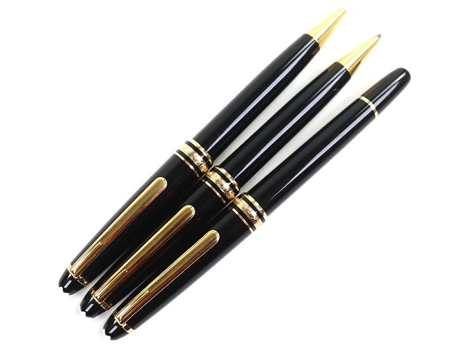 MONTBLANC Meisterstück 14K Füllfederhalter Schwarz Golden - Ansicht 3