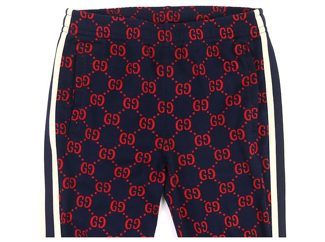Gucci GG Jacquard-Baumwoll-Jogginghose Blau - Ansicht 3