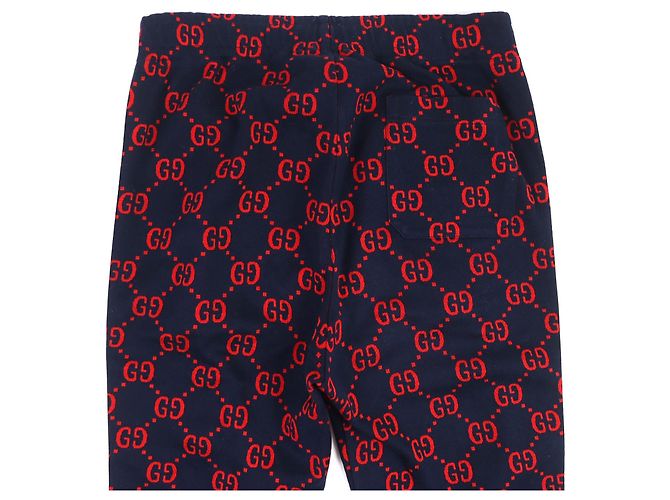 Gucci GG Jacquard-Baumwoll-Jogginghose Blau - Ansicht 4