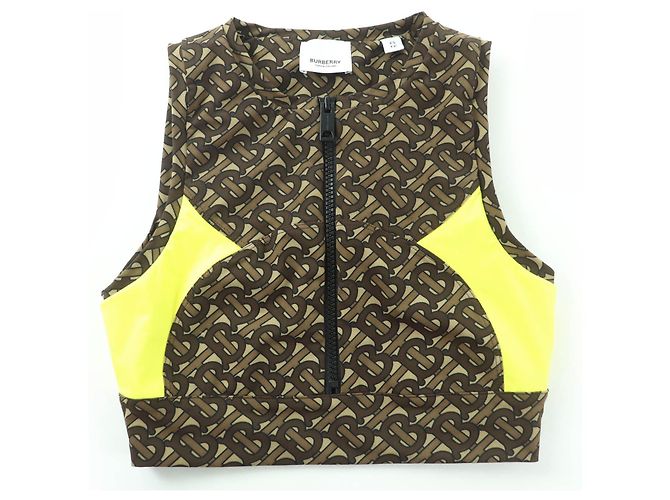 Top Burberry TB Monogram Castaño - vista 5