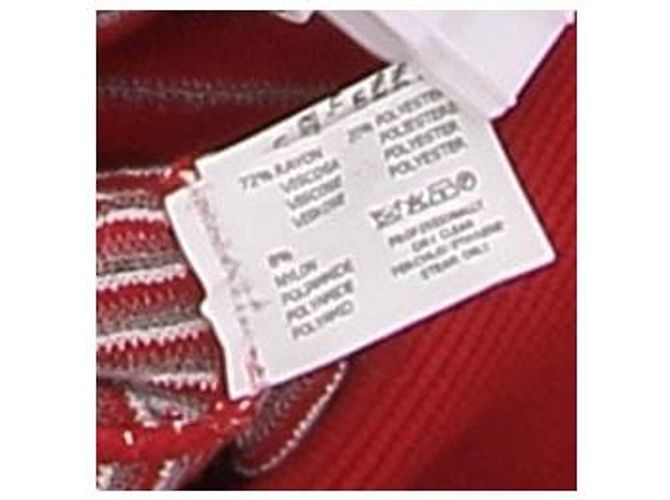 Missoni Kleid rot gestreift aus Viskose - Ansicht 6