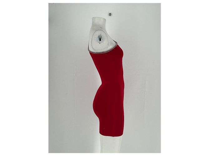 Alexander Wang Rotes Viscose Kleid - Ansicht 4