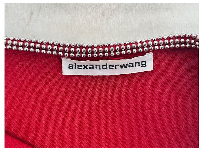 Alexander Wang Rotes Viscose Kleid - Ansicht 6