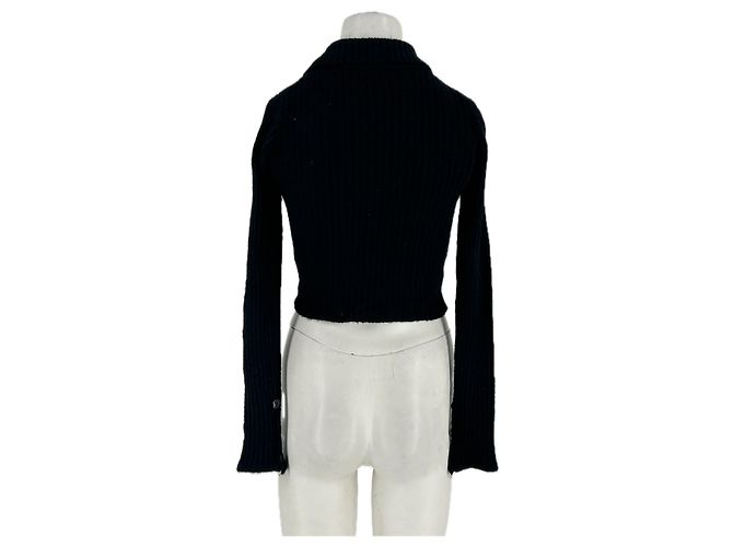 Autre Marque RUVE Cardigan gerippt schwarz - Ansicht 2
