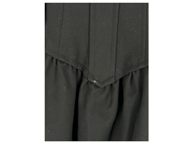 Vestido maxi de algodón negro Ganni - vista 5