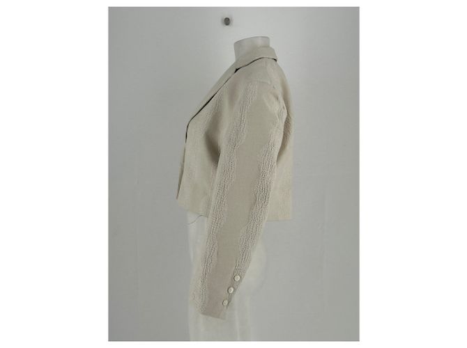 Autre Marque THE ODDER SIDE MARLOWE Jacke Beige Baumwolle - Ansicht 3