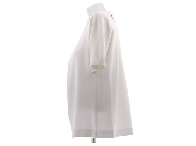 Balenciaga weißes Seidentop - Ansicht 4