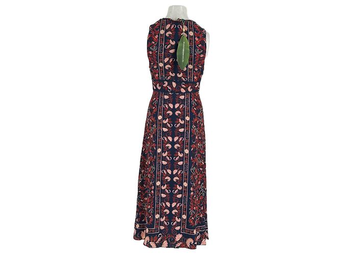 Vestido estampado vermelho de viscose Farm Rio - vista 2