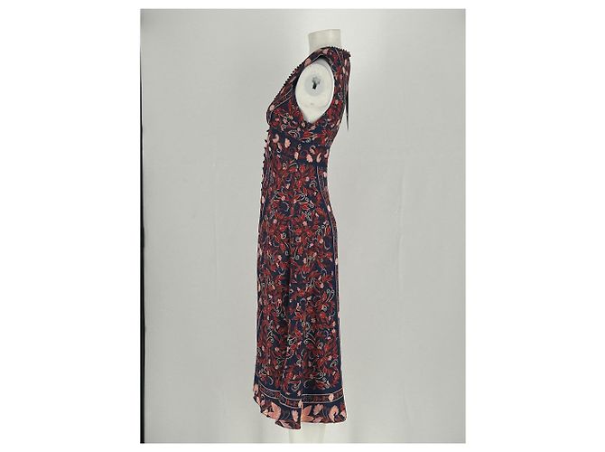 Vestido estampado vermelho de viscose Farm Rio - vista 3