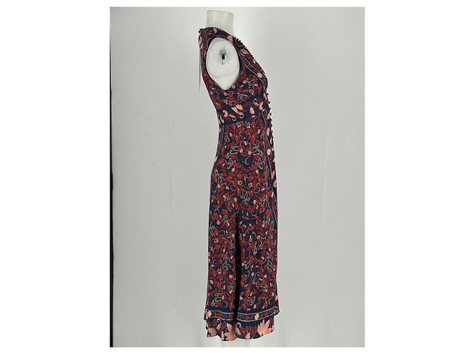 Vestido estampado vermelho de viscose Farm Rio - vista 4