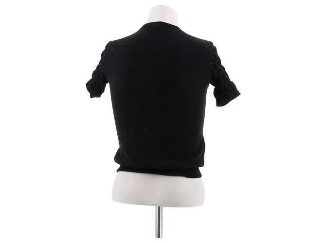 Prada Cardigan aus Wolle schwarz Größe 40 - Ansicht 2